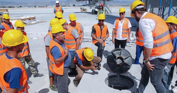 EMU – SCT Electrical and Electronics Students Pay a Technical Visit to the New Ercan Airport Construction Site